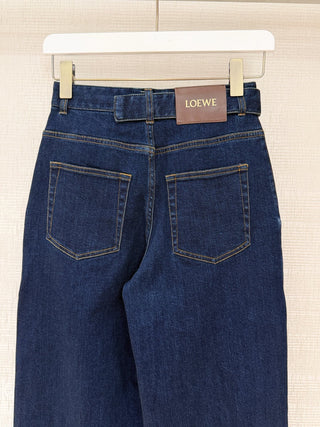 Early spring new arrival: Top-quality designer jeans with a stylish belt.