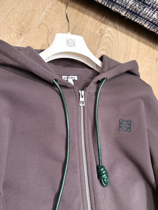 26 Early Spring New Arrival: Logo Embroidered Zip-Up Hooded Sweatshirt Jacket