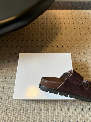 Prad* 26ss Spring/Summer New Model with Dual Straps and Velcro Closures