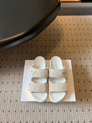 Prad* 26ss Spring/Summer New Model with Dual Straps and Velcro Closures