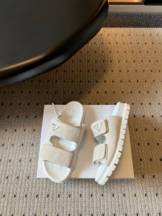 Prad* 26ss Spring/Summer New Model with Dual Straps and Velcro Closures