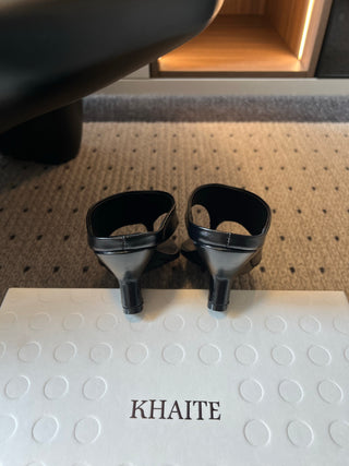 Khait* 26SS Spring-Summer New Collection: Simple Square-Toe Clog Heeled Sandals