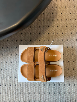 Prad* 26ss Spring/Summer New Model with Dual Straps and Velcro Closures