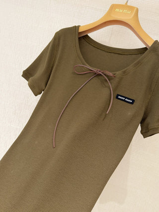 Miu Mi*26 Summer Collection: Knit Short-Sleeve Dress