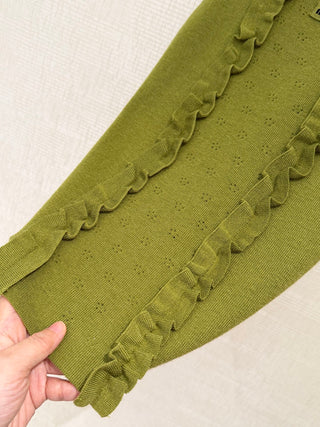 MiuMi*26 Spring/Summer New Collection: Square Neck Lace-Embellished Knit Vest