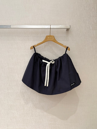 MiuMi*26 New Model: Dark Blue Mini Skirt