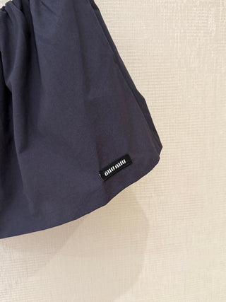 MiuMi*26 New Model: Dark Blue Mini Skirt