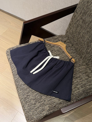 MiuMi*26 New Model: Dark Blue Mini Skirt