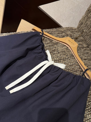 MiuMi*26 New Model: Dark Blue Mini Skirt