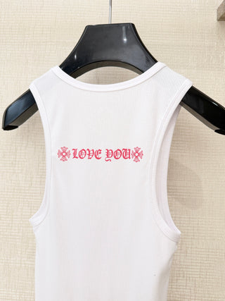Chrome Hearts vintage-style vest, white