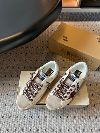 GGD*26ss Summer New Leopard Print Shoelaces with Stars, Vintage-Style, Smallly Dirty Shoes
