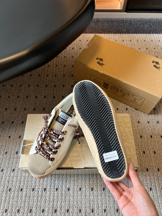 GGD*26ss Summer New Leopard Print Shoelaces with Stars, Vintage-Style, Smallly Dirty Shoes