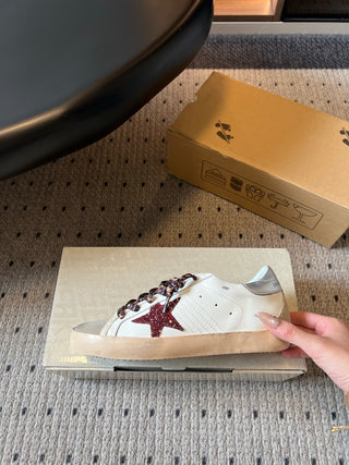 GGD*26ss Summer New Leopard Print Shoelaces with Stars, Vintage-Style, Smallly Dirty Shoes
