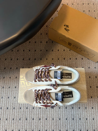 GGD*26ss Summer New Leopard Print Shoelaces with Stars, Vintage-Style, Smallly Dirty Shoes