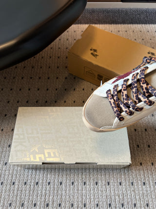 GGD*26ss Summer New Leopard Print Shoelaces with Stars, Vintage-Style, Smallly Dirty Shoes