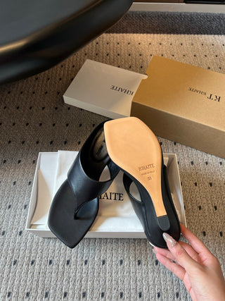 Khait* 26SS Spring-Summer New Collection: Square-Toe Clog Wedges