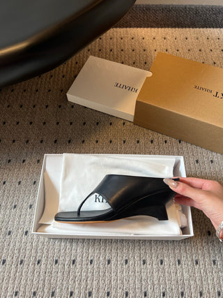 Khait* 26SS Spring-Summer New Collection: Square-Toe Clog Wedges