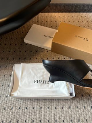 Khait* 26SS Spring-Summer New Collection: Square-Toe Clog Wedges