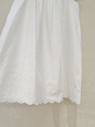 Down Lelia embroidered lace-edged dress