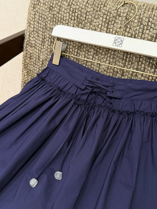 Loew*26 Pleated Petal-Inspired Skirt