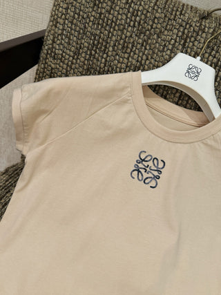 Loew* Spring-Summer 2026 New Collection Anagram Embroidered T-Shirt