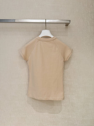 Loew* Spring-Summer 2026 New Collection Anagram Embroidered T-Shirt