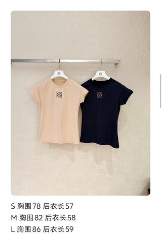 Loew* Spring-Summer 2026 New Collection Anagram Embroidered T-Shirt