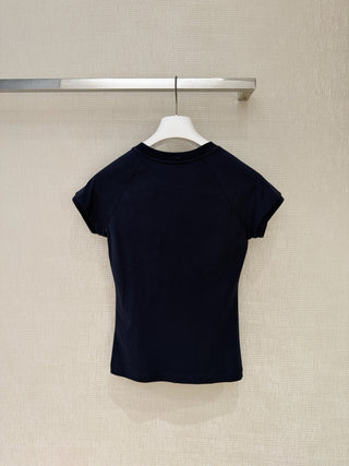 Loew* Spring-Summer 2026 New Collection Anagram Embroidered T-Shirt