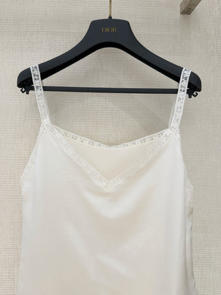 Dio* embroidered water-soluble silk strap