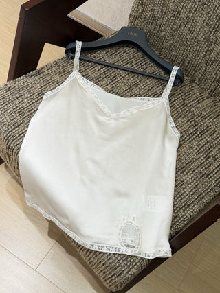 Dio* embroidered water-soluble silk strap