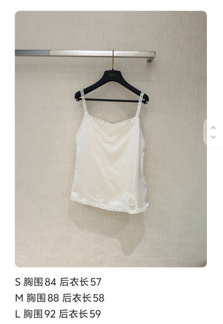 Dio* embroidered water-soluble silk strap