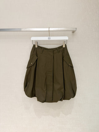 Loew*26’s new Olive Green Irregular Petal Skirt