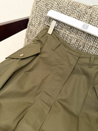 Loew*26’s new Olive Green Irregular Petal Skirt