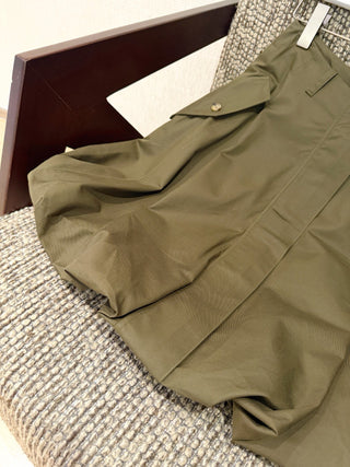 Loew*26’s new Olive Green Irregular Petal Skirt