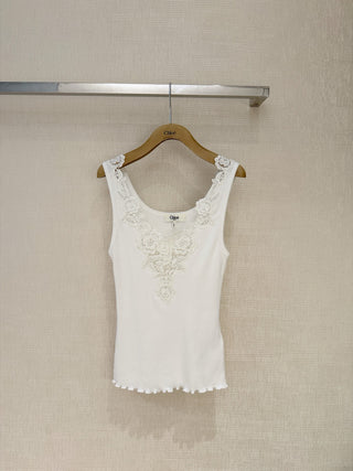 Chloé’s new spring 2026 water-soluble lace vest