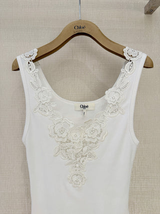 Chloé’s new spring 2026 water-soluble lace vest