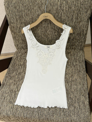 Chloé’s new spring 2026 water-soluble lace vest