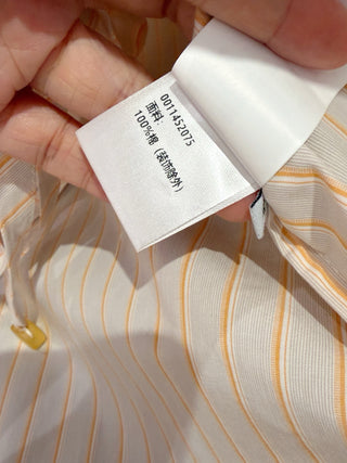 Loe**26 Spring/Summer New Arrivals: Apricot-colored Striped Waist-Cinching Shirt