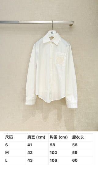 Loewe SS26 Summer White Shirt.