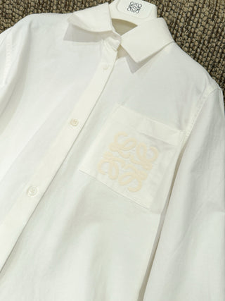 Loewe SS26 Summer White Shirt.