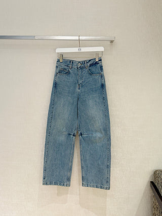 Loewe’s new spring/summer 2026 radish-patterned jeans.