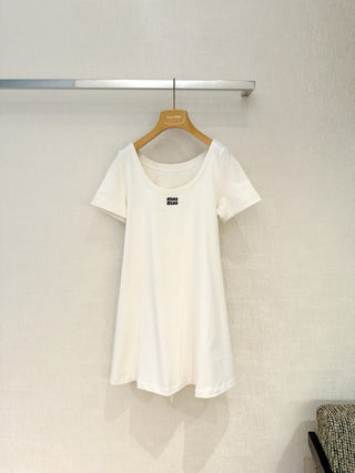 MiuMi*26 High Edition Series Summer New Arrivals: Short-Sleeve Dress
