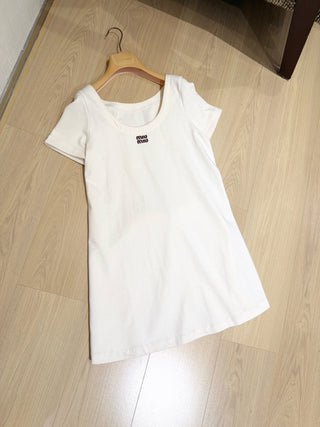 MiuMi*26 High Edition Series Summer New Arrivals: Short-Sleeve Dress