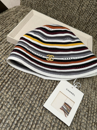 Chanel’s new spring 2026 striped knit fisherman’s hat