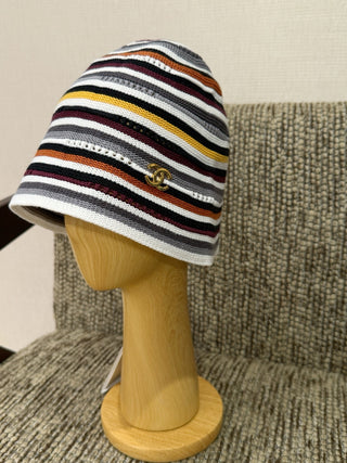 Chanel’s new spring 2026 striped knit fisherman’s hat