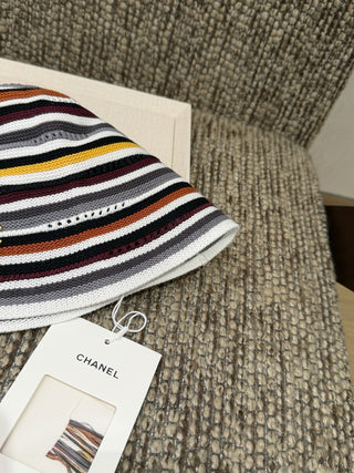 Chanel’s new spring 2026 striped knit fisherman’s hat