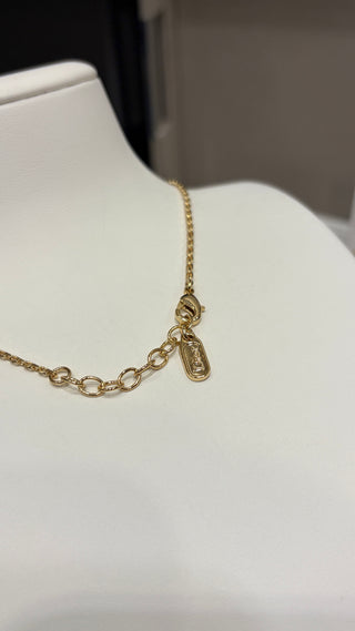 𝐃𝐢𝐨* New 26ss model, gold satin-textured bow with a butterfly design, CD necklace featuring a single diamond.