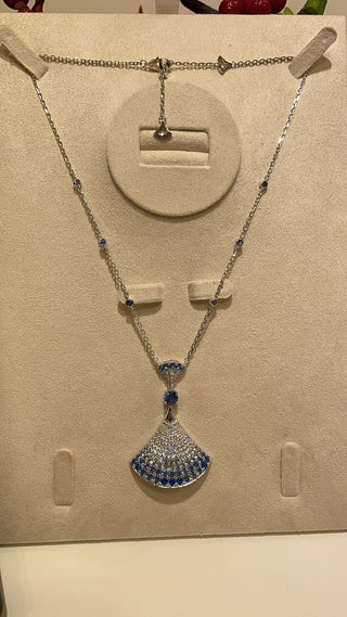 𝐵𝑣𝑙𝑔𝑎𝑟 * Gradient sapphire fan with large size and full-set diamonds