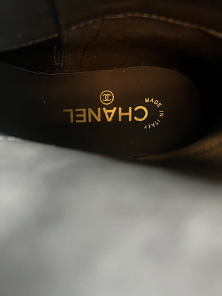 Chane*26ss Early Autumn New Collection: Metal-Clasp Leather Belt Boots