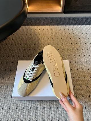 Celin*26ss Early Autumn New Collection Retro Color-Blocked De-Training Shoes